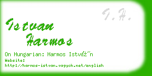 istvan harmos business card